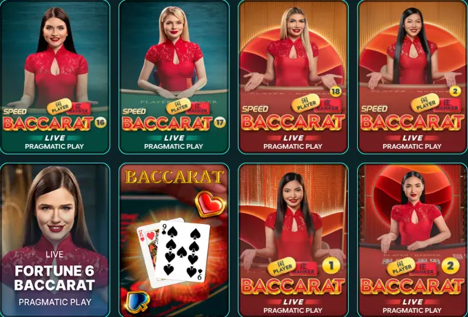 trixino casino baccarat game